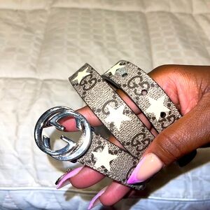 GUCCI GG Kids Star Print Belt